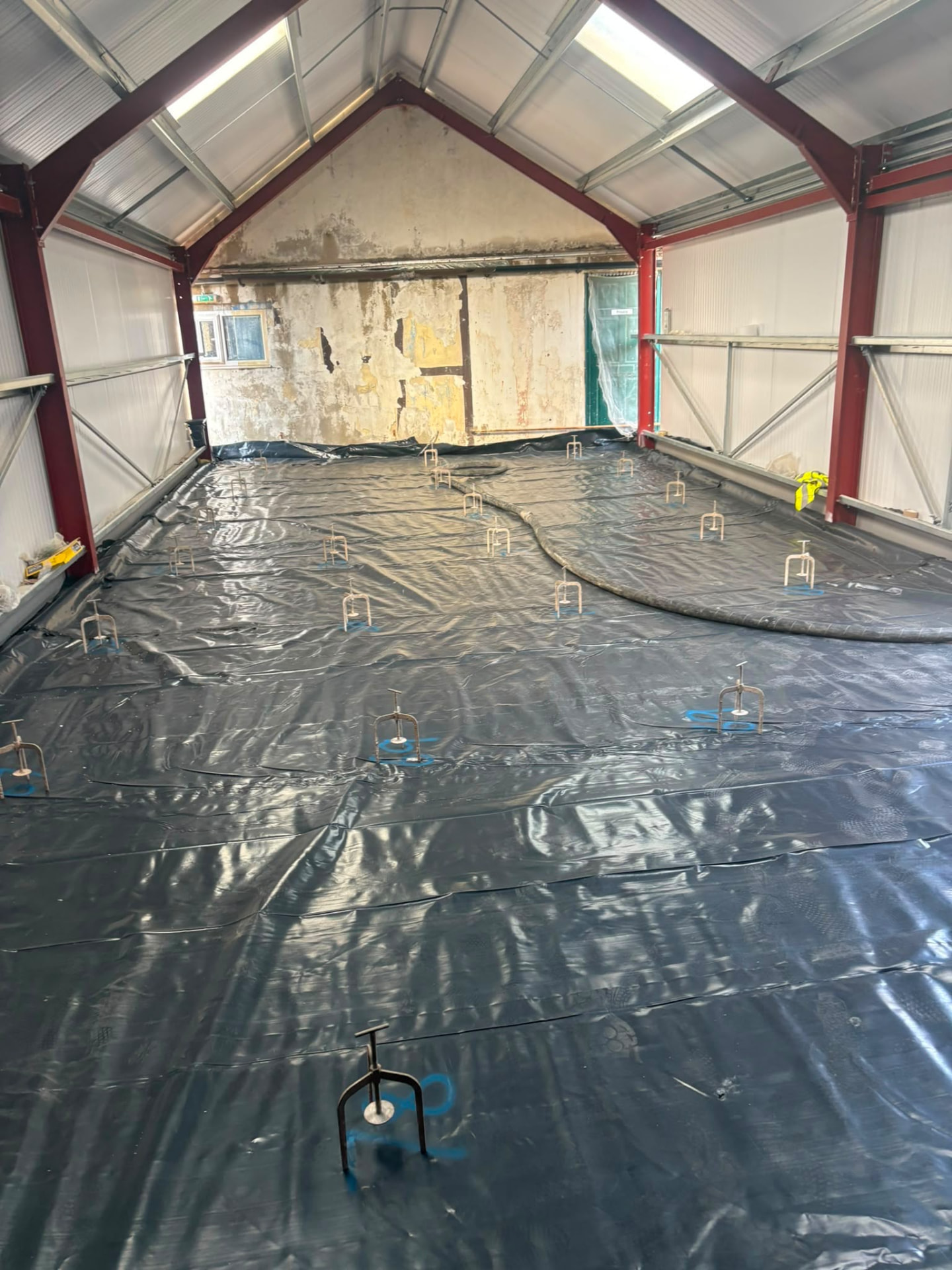 Before: floor prepared ready for liquid screed